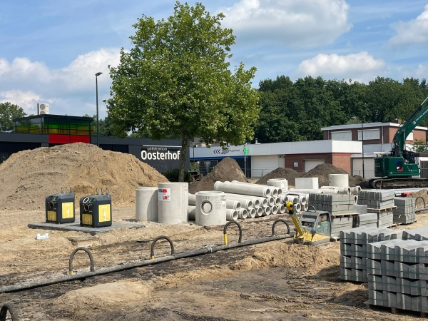 Werkzaamheden aan Parkeerterrein Zuid bij Winkelcentrum Oosterhof