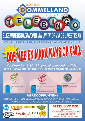 Vanaf 4 september Telebingo bij Omroep Dommelland