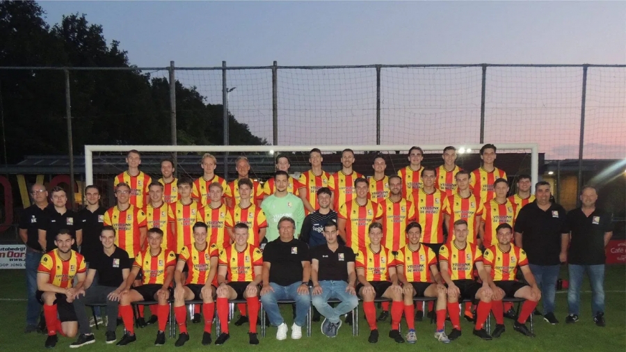 Het eerste elftal van DVG Liempde, dat thuis mag aantreden tegen derdeklasser Lierop