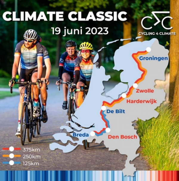 WATERSCHAP DE DOMMEL MEDEWERKERS FIETSEN MEE MET CLIMATE CLASSIC